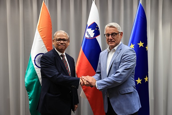 Secretary of the Ministry of Micro, Small and Medium Enterprises (MSME) Mr. B. B. Swain meets the Minister of Economic Development and Technology of Slovenia Mr. Matjaž Han